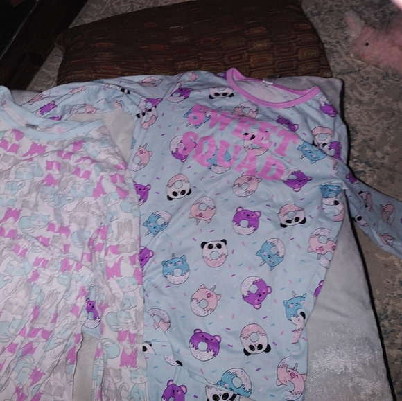Girls xl pjs 1 pair brand new other is like new - Picture 2 of 2